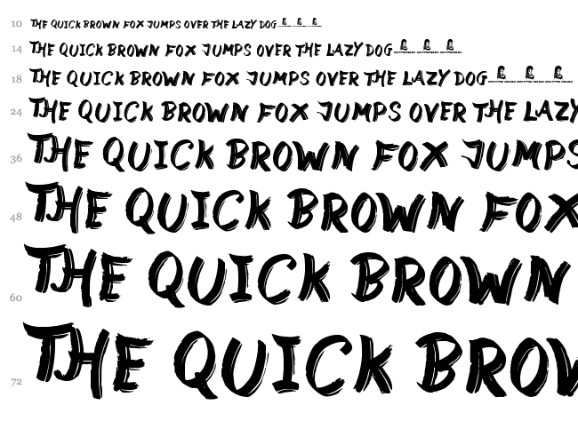 Street Wild font waterfall